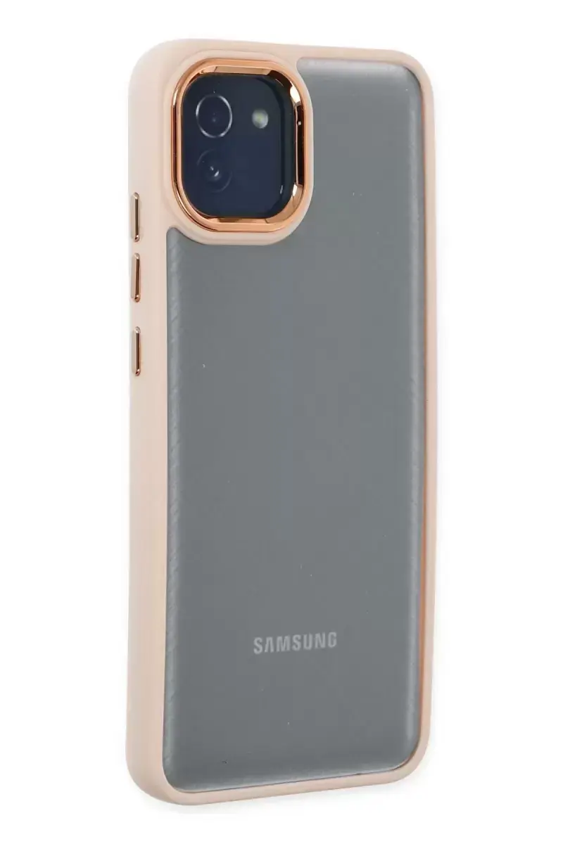 Newface Samsung Galaxy A03 Kılıf Dora Kapak - Pudra