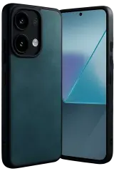 Newface Xiaomi Redmi Note 13 4g Kılıf Aras Deri Kapak - Koyu Yeşil