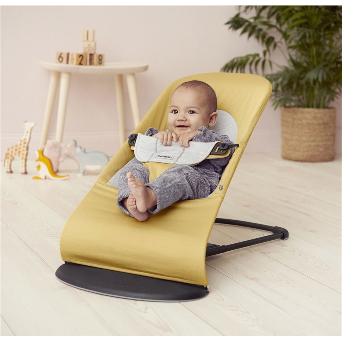 BabyBjörn Balance Soft Ana Kucağı Cotton Jersey / Yellow Grey
