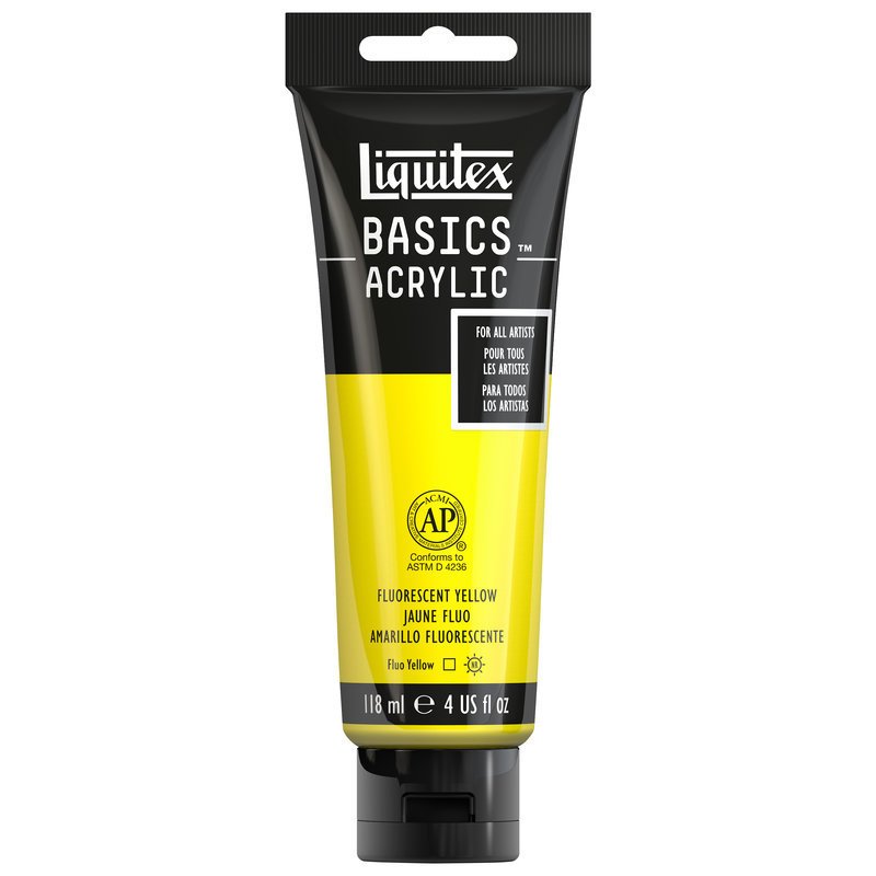 Basics Akrilik 118ml - Fluorescent Yellow N:981