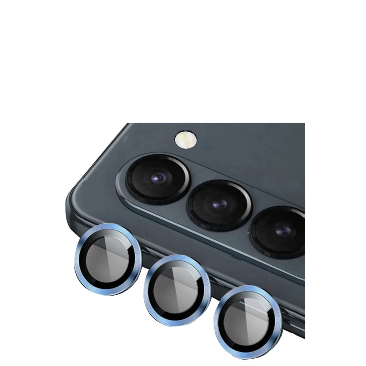 Samsung Galaxy Z Fold 5 Valdez Metal Kamera Lens - Mavi