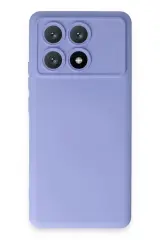 Newface Xiaomi Poco X6 Pro Kılıf Nano İçi Kadife Silikon - Lila