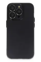 Newface İphone 14 Pro Kılıf Luko Lens Silikon - Siyah