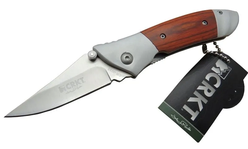 Crkt Cr 0035 Rd Kamp Çakı 18 Cm - Metal &amp;amp; Gül Ağacı Saplı, Kılıflı, Kutulu