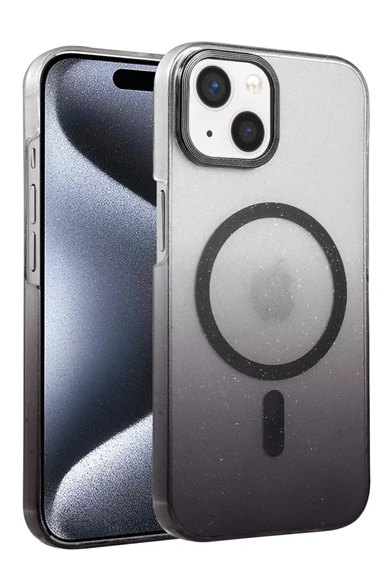Newface Apple İphone 14 Glossy Magsafe Kapak - Siyah