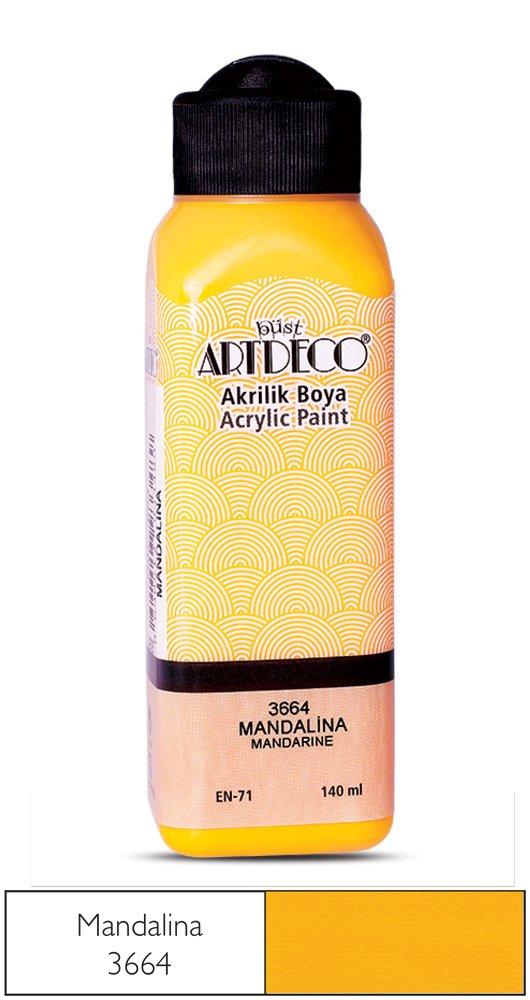 Akrilik Ahşap Boyası 140ml 3664 Mandalina