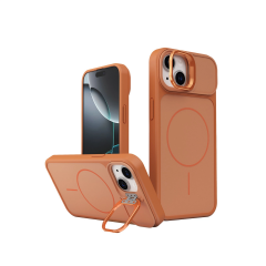 Joko  İphone 14 Pale Magsafe Standlı Kapak - Turuncu