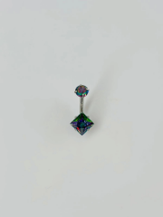 Mistik Topaz Taşlı Göbek Piercing