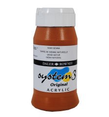 System 3 Akrilik Boya 500ml N:667 Raw Sienna