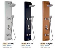 Shower Kuvars Ahşap Desen Dikey Jakuzi Duş Sistemi