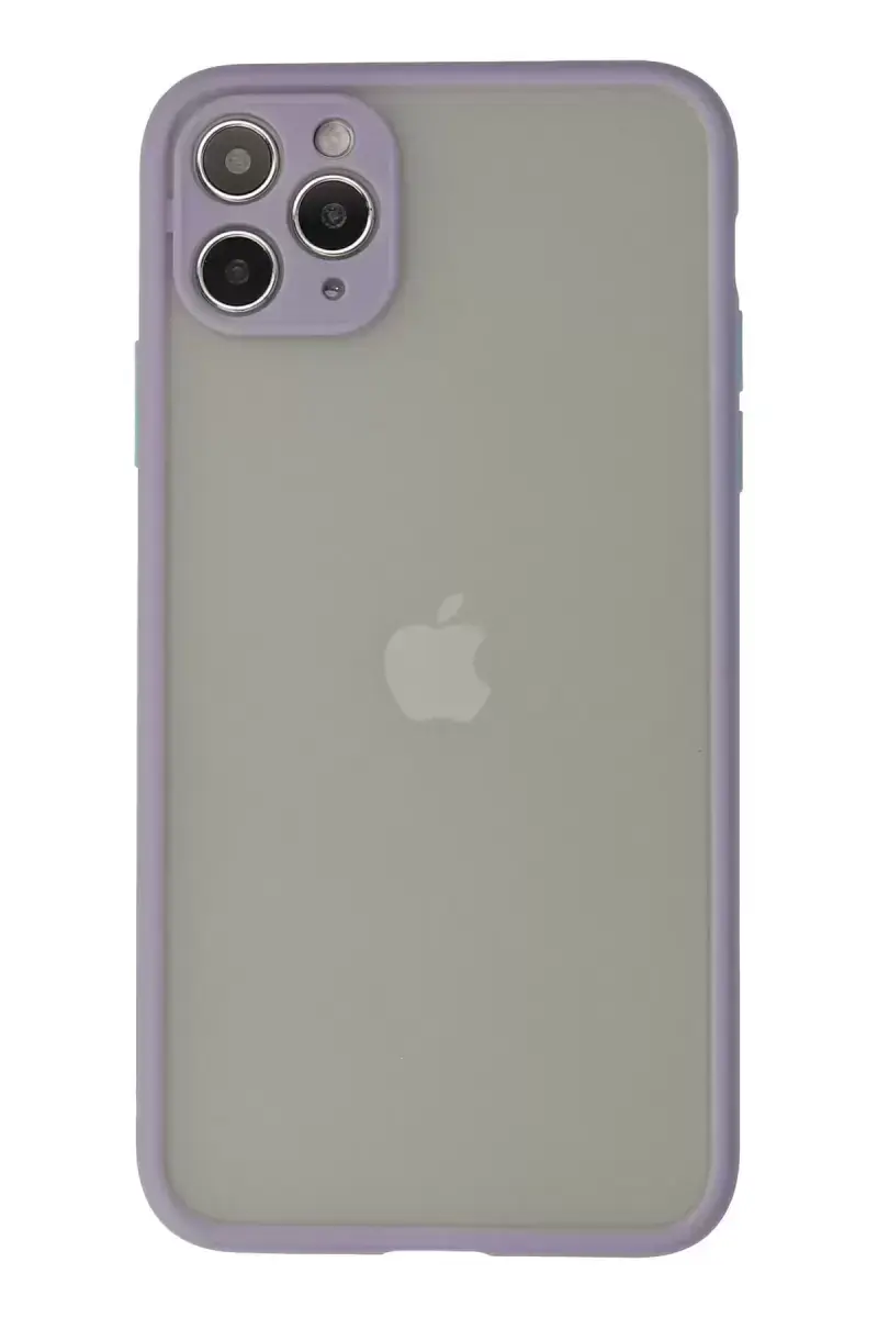 Newface İphone 12 Pro Max Kılıf Montreal Silikon Kapak - Mor