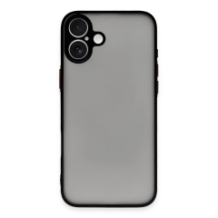 İphone 16 Plus Kılıf Montreal Silikon Kapak - Siyah