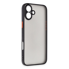 İphone 16 Plus Kılıf Montreal Silikon Kapak - Siyah