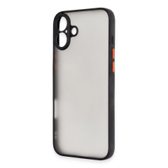 İphone 16 Plus Kılıf Montreal Silikon Kapak - Siyah