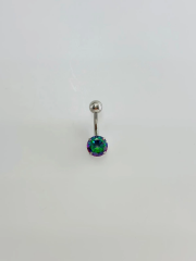 Mistik Topaz Taşlı Göbek Piercing