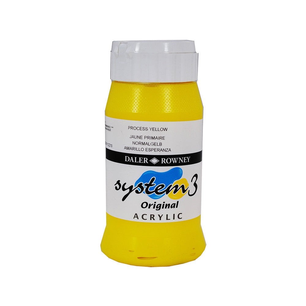 System 3 Akrilik Boya 500ml N:675 Process Yellow
