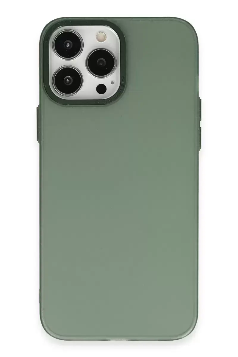 Newface İphone 14 Pro Kılıf Modos Metal Kapak - Koyu Yeşil