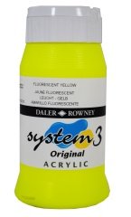 System 3 Akrilik Boya 500ml N:681 Fluorescent Yellow