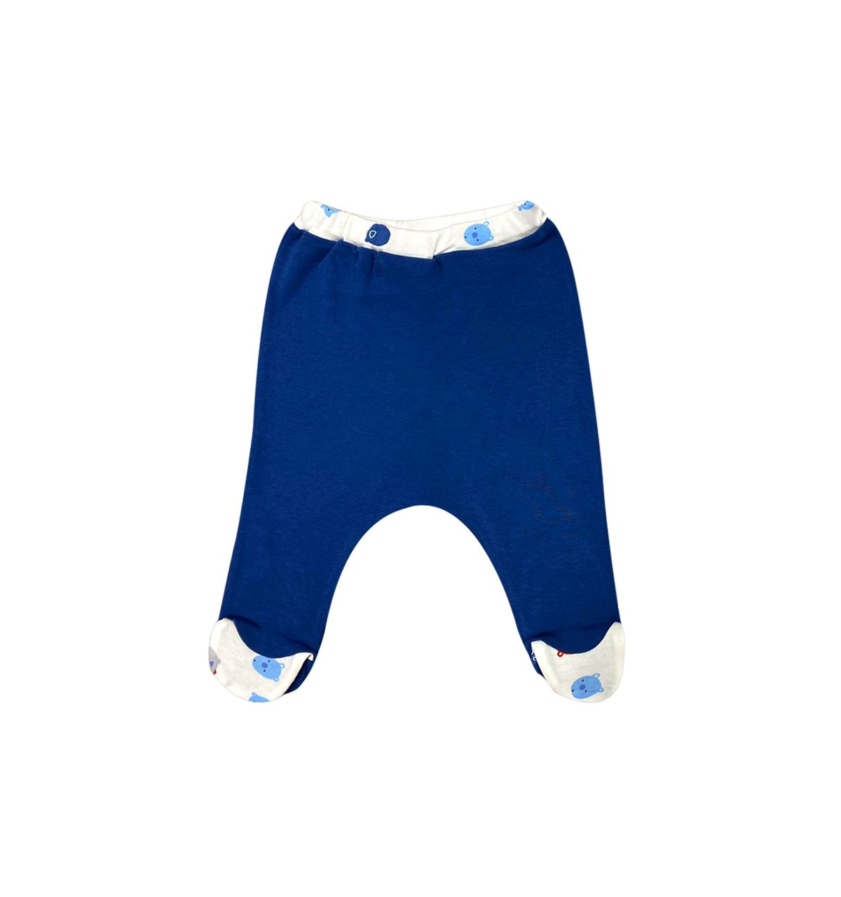 AyBaby AY805 Ayıcık Desenli Patikli Pantolon - Lacivert