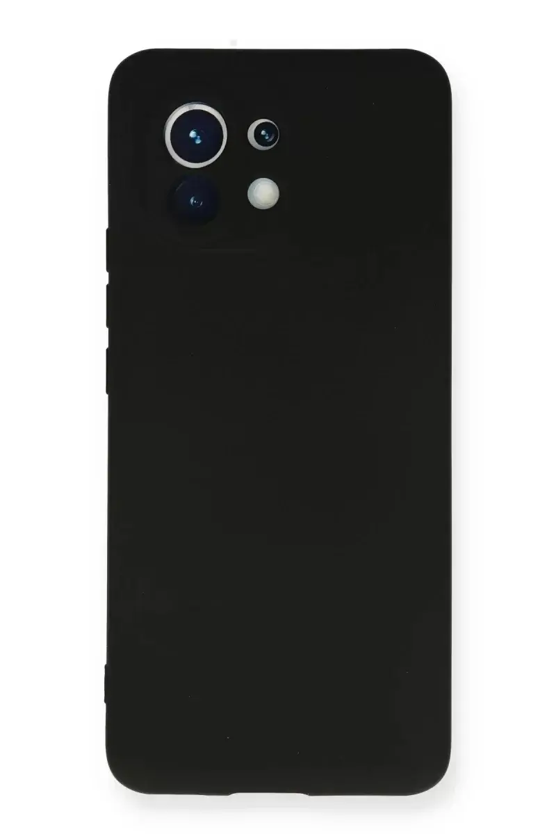 Newface Xiaomi Mi 11 Kılıf Nano İçi Kadife Silikon - Siyah