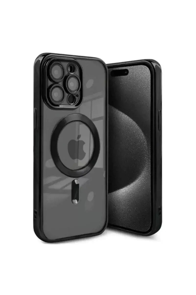 Newface İphone 15 Pro Kılıf Kross Magneticsafe Kapak - Siyah