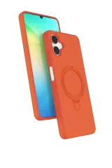 Newface Samsung Galaxy A06 Regal Magsafe Standlı Kapak - Turuncu