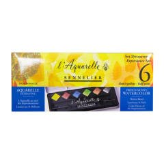 Suluboya Set 1/2 Tablet 6 Renk Metal Kutu N:131608