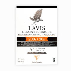 Lavis Çok Amaçlı Çizm Blok 200gr A4 20 Yaprak
