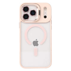 Joko  İphone 17 Pro Max Remim Lensli Magsafe Standlı Kapak - Pembe