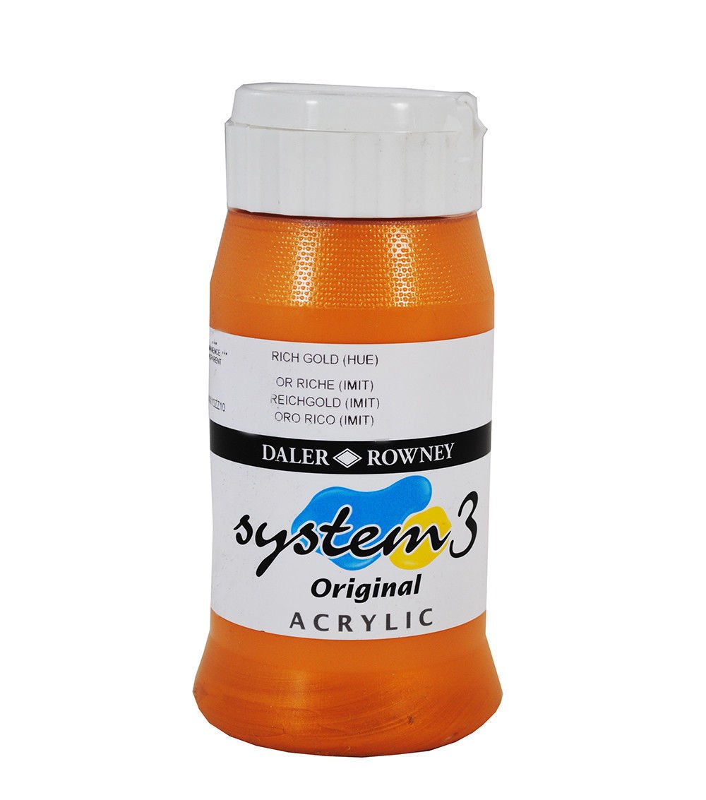System 3 Akrilik Boya 500ml N:707 Gold Hue