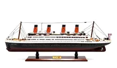 Özel Tasarım Ahşap Işıklı Titanik Gemi - Model 2