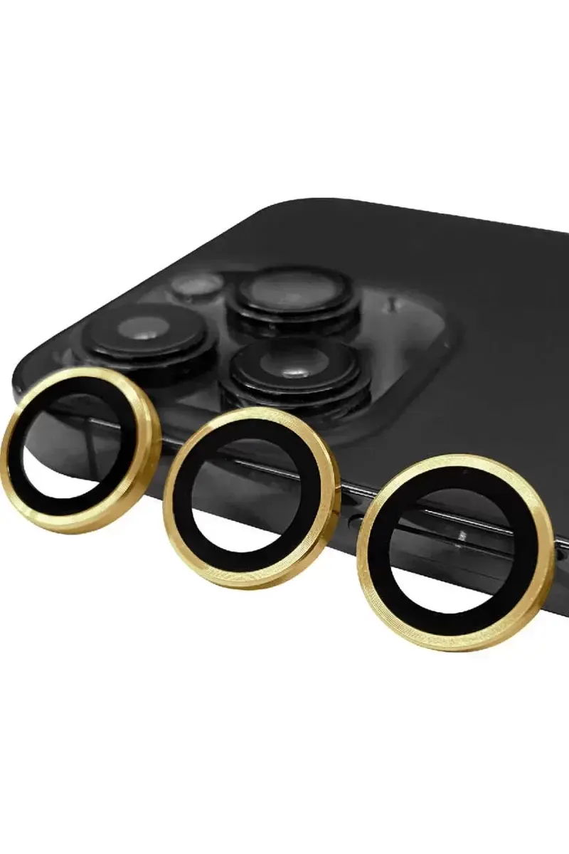 Newface İphone 14 Pro Raze Metal Kamera Lens - Gold