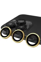 Newface İphone 14 Pro Raze Metal Kamera Lens - Gold
