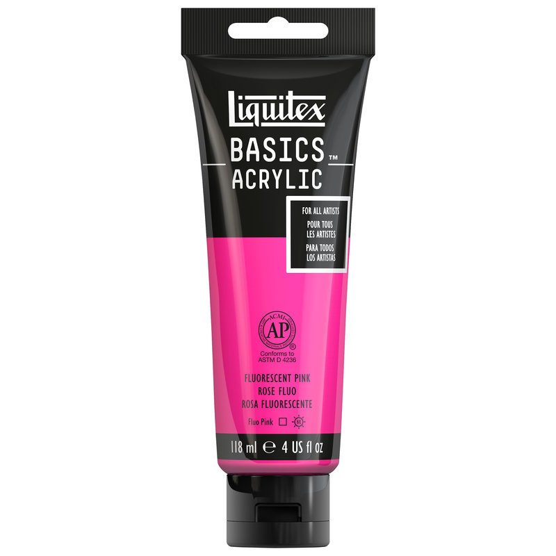 Basics Akrilik 118ml - Fluorescent Pink N:987