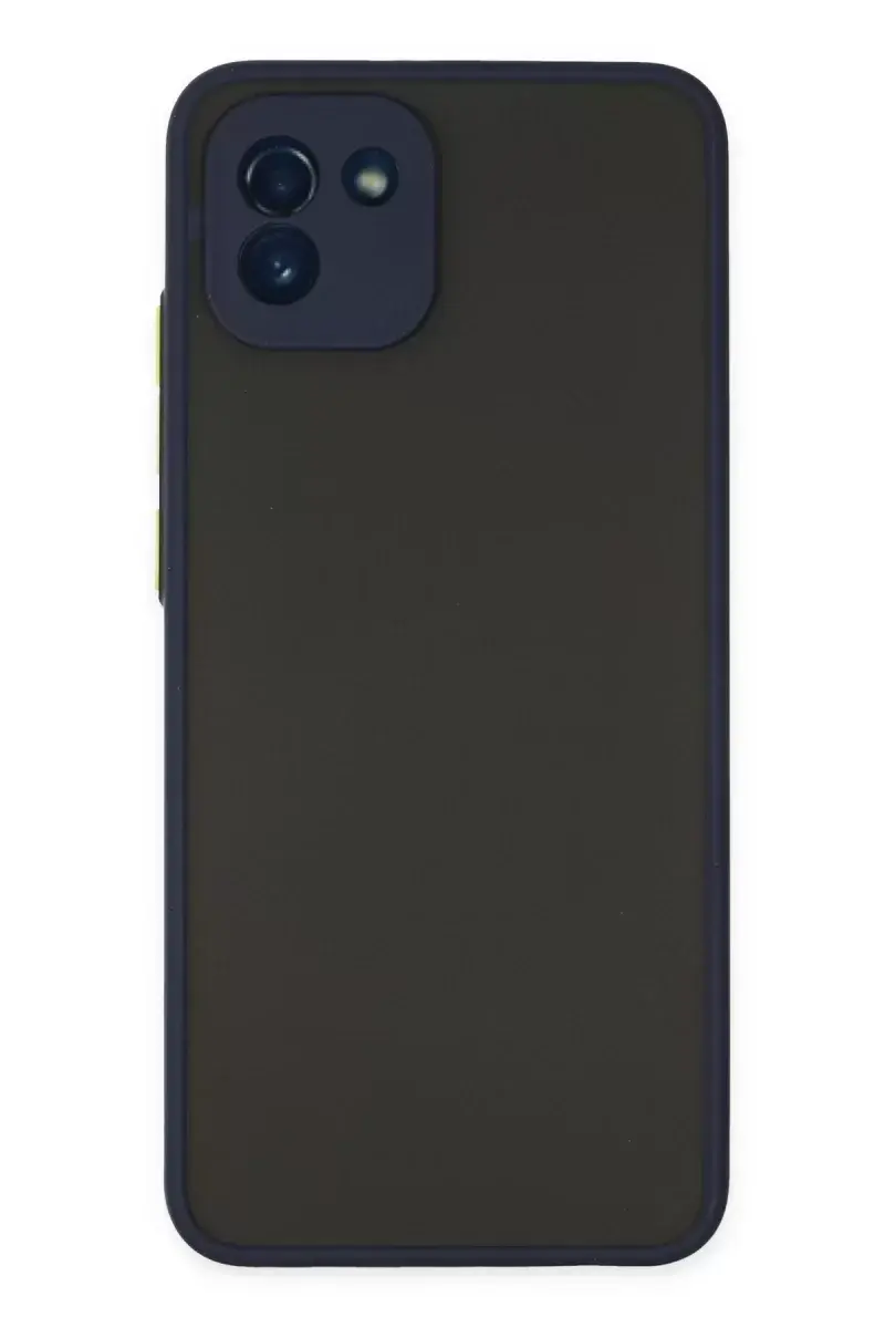 Newface Samsung Galaxy A03 Kılıf Montreal Silikon Kapak - Lacivert