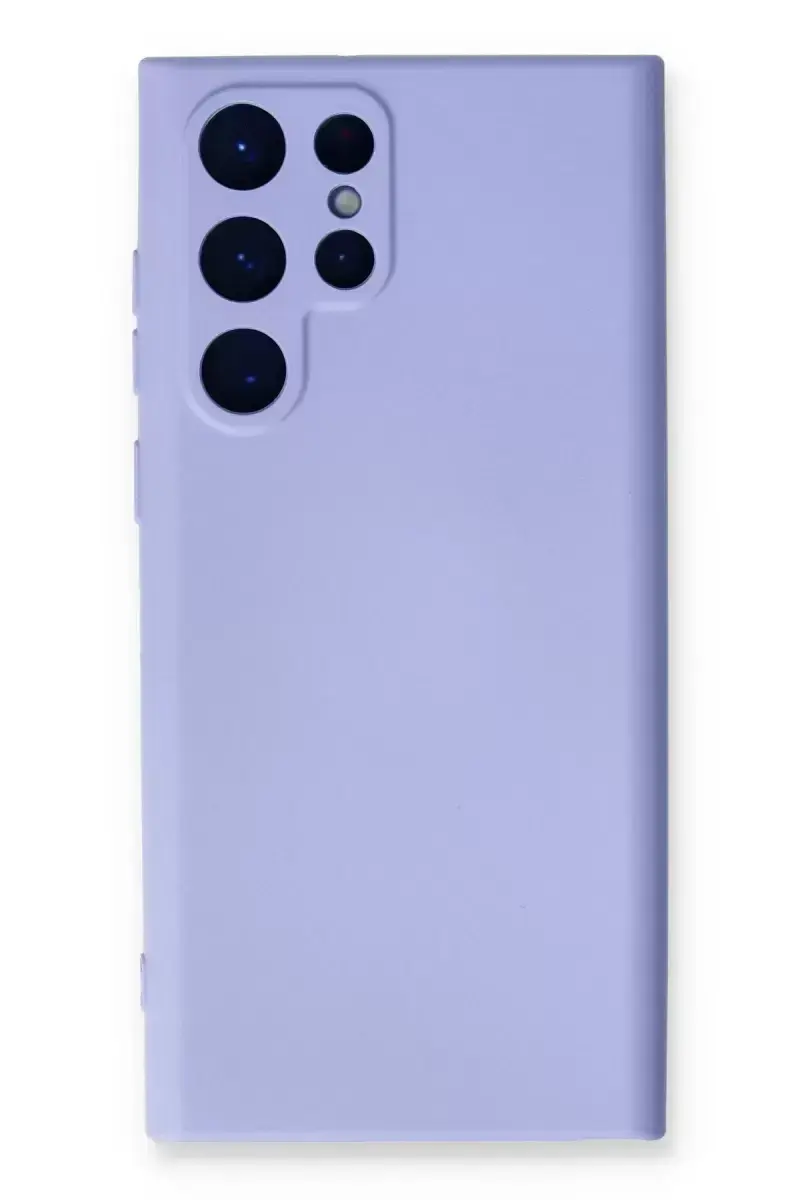 Newface Samsung Galaxy S23 Ultra Kılıf Nano İçi Kadife Silikon - Lila
