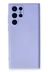 Newface Samsung Galaxy S23 Ultra Kılıf Nano İçi Kadife Silikon - Lila