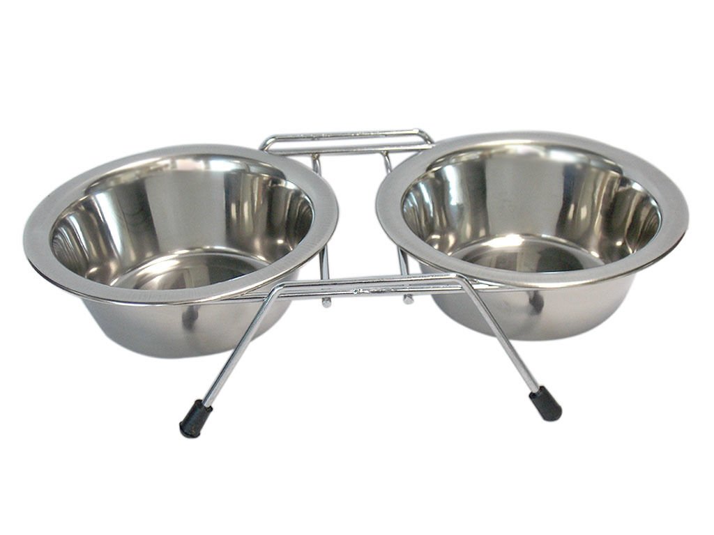 Tommy Ayaklı İkili Köpek Mama Su Kabı 1500+1500 ml