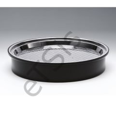 Yuvarlak Karpuz Teşhir Tepsi, Polikarbon Tepsili, Akrilik Altlı, 42 cm