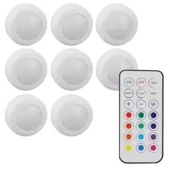 Powermaster Pm-27186 Led Mobilya Merdiven Pilli Aydınlatma 3m Yapışkanlı Kumandalı Rgb + 4000k (8'li Paket)
