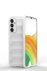 Newface Samsung Galaxy A15 4g Kılıf Optimum Silikon - Krem