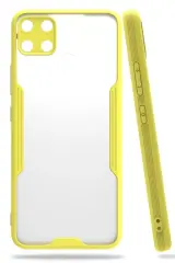 Newface Realme C15 Kılıf Platin Silikon - Sarı