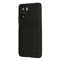 Xiaomi Mi 11i Kılıf Kelvin Kartvizitli Silikon - Siyah