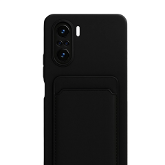 Xiaomi Mi 11i Kılıf Kelvin Kartvizitli Silikon - Siyah