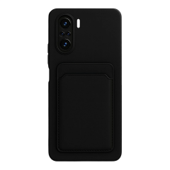 Xiaomi Mi 11i Kılıf Kelvin Kartvizitli Silikon - Siyah
