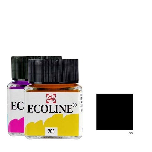 Talens Sıvı Suluboya 30ml - Black 700
