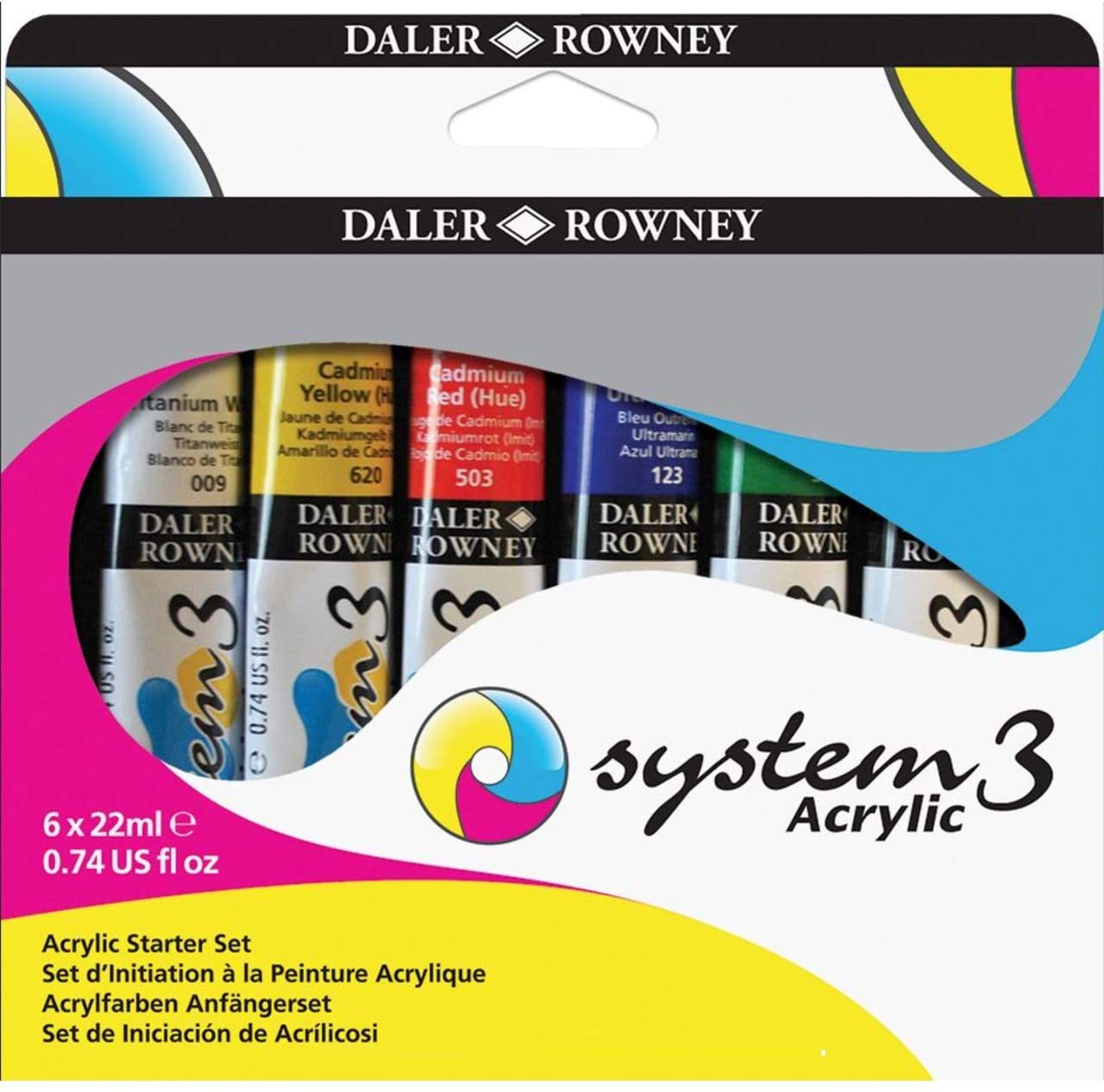 System 3 Akrilik Boya Seti 6x22ml