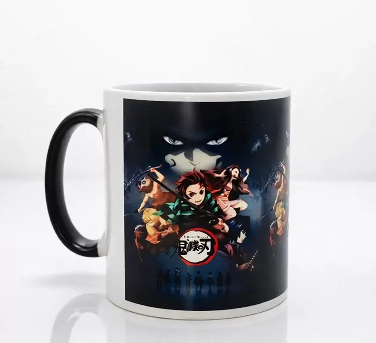 Porselen Renk Değiştiren Demon Slayer Kupa Bardak - Model 2