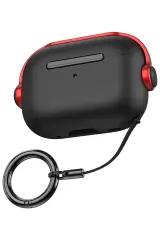 Newface Airpods 3 (3.nesil) Cool Kılıf - Siyah-kırmızı