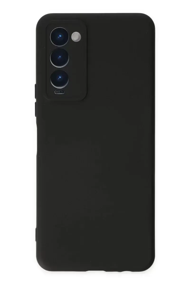 Newface Tecno Camon 18 Kılıf Nano İçi Kadife Silikon - Siyah